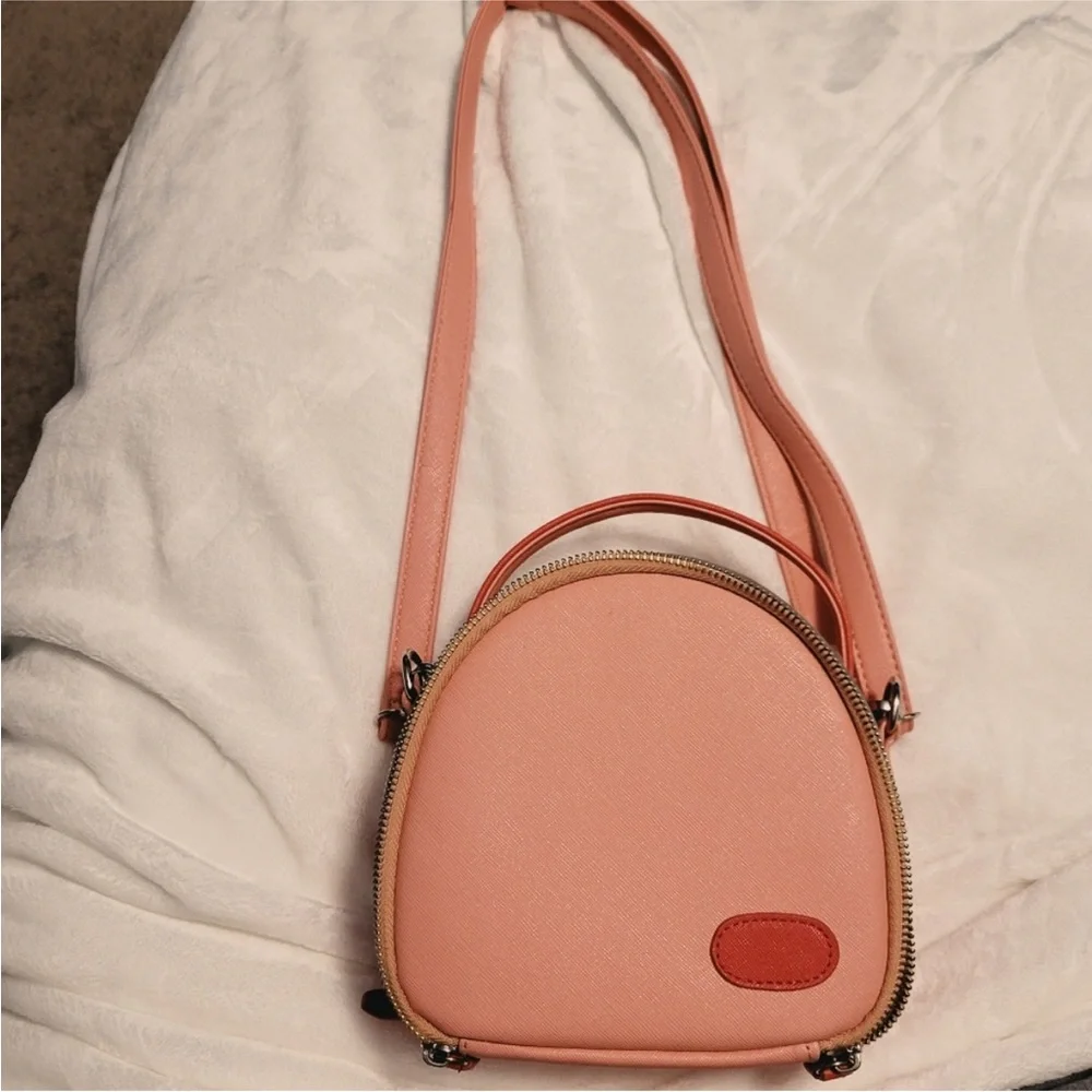 Coral Pink little girls Crossbody Bag